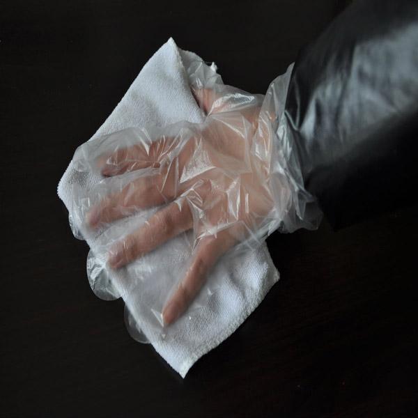 transparente Handschuhwegwerfpolyäthylen-Wegwerfhandschuh-Wegwerfpolyhandschuhe