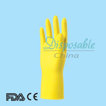 Eben Naturlatex-Haushalts-Handschuhe für Haus-Reinigungsgummihandschuhe für Küche
