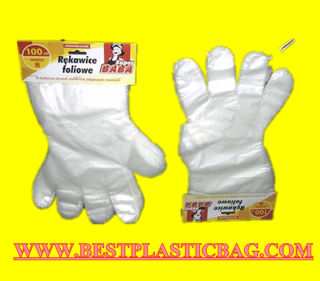transparente Handschuhwegwerfpolyäthylen-Wegwerfhandschuh-Wegwerfpolyhandschuhe