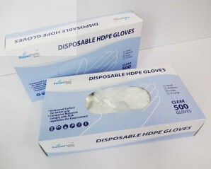 Heißer Verkauf Wegwerf-PET Handschuh im Kasten