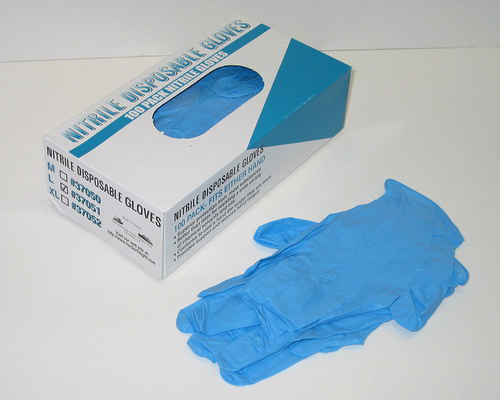 Freier medizinischer Handschuh des Nitrilpulvers