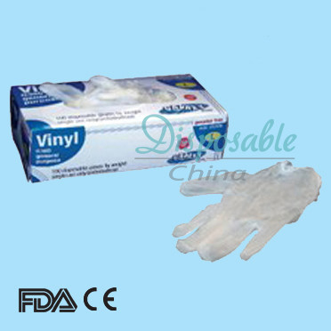 9 Zoll Wegwerf- PVC-Handschuhe/Vinyl-Handschuhvinyl-examation Handschuhe mit CER FDA