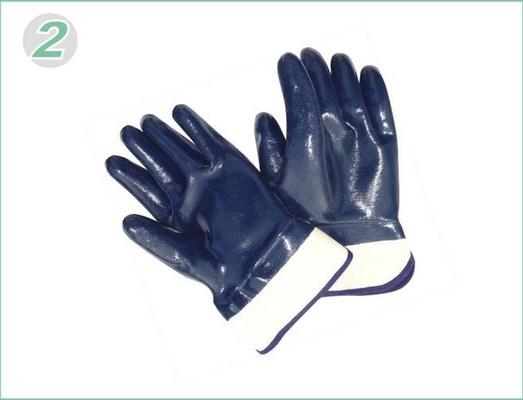 Schnitt Widerstand schwere Pflicht Nitril beschichtet Arbeitshandschuhe mit weichem Jersey-Liner